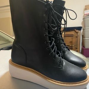 Vince camuto combat boots 6